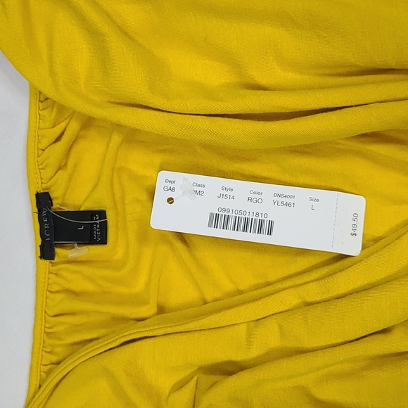 J. Crew Yellow Surplice Bodysuit - Picture 9 of 11